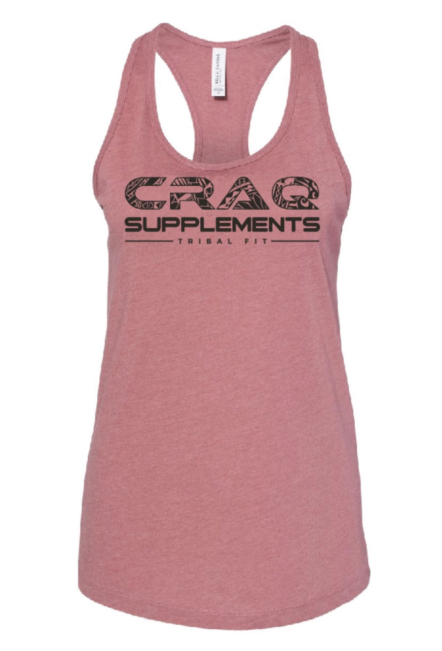 Women’s Razor back Tank (Heather Mauve)