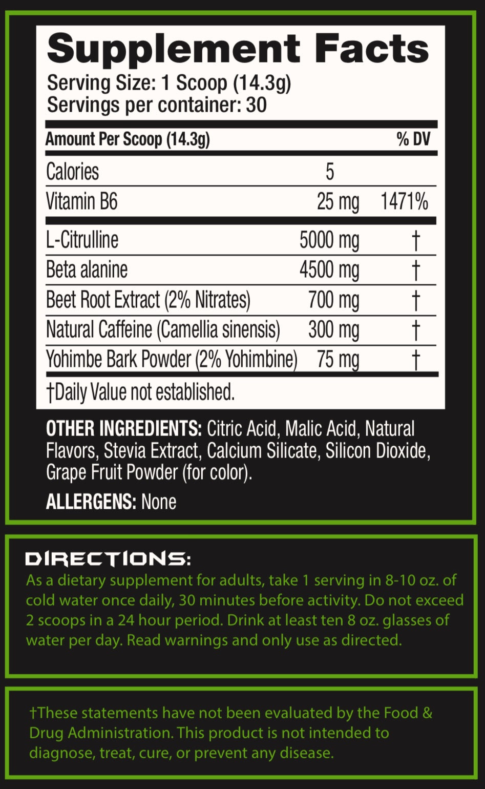 CRAQ Natural Pre-Workout Supplement - Acai Blueberry Lemonade 2