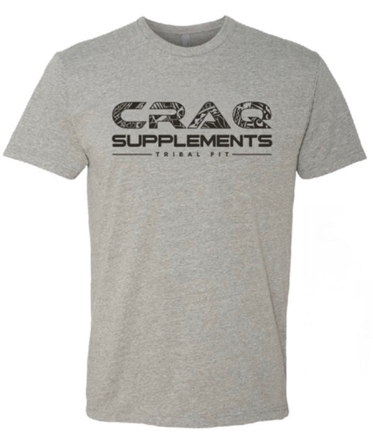 CRAQ supplements Tribal fit-T (dark heather grey)